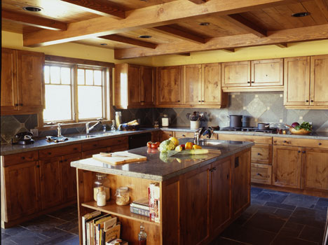 View with Timbered Ceiling