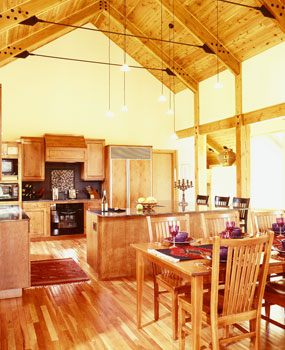View of Kitchen & Dining Room